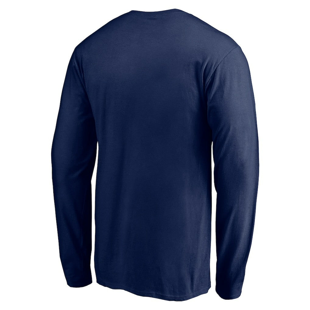 New England Patriots Squad Throwbacks Long Sleeve T-Shirt Navy