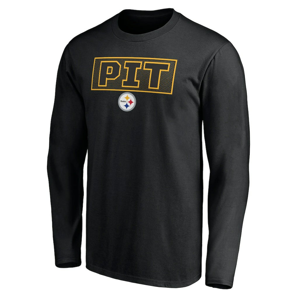 Pittsburgh Steelers Squad Throwbacks Long Sleeve T-Shirt Black