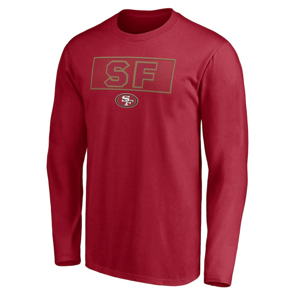 San Francisco 49ers Squad Throwbacks Long Sleeve T-Shirt Scarlet