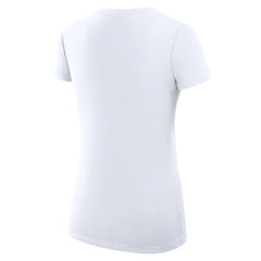 Los Angeles Dodgers G-III 4Her by Carl Banks Women's Super-Slim Fit Lightweight Heart V-Neck T-Shirt - White - MLB Sale