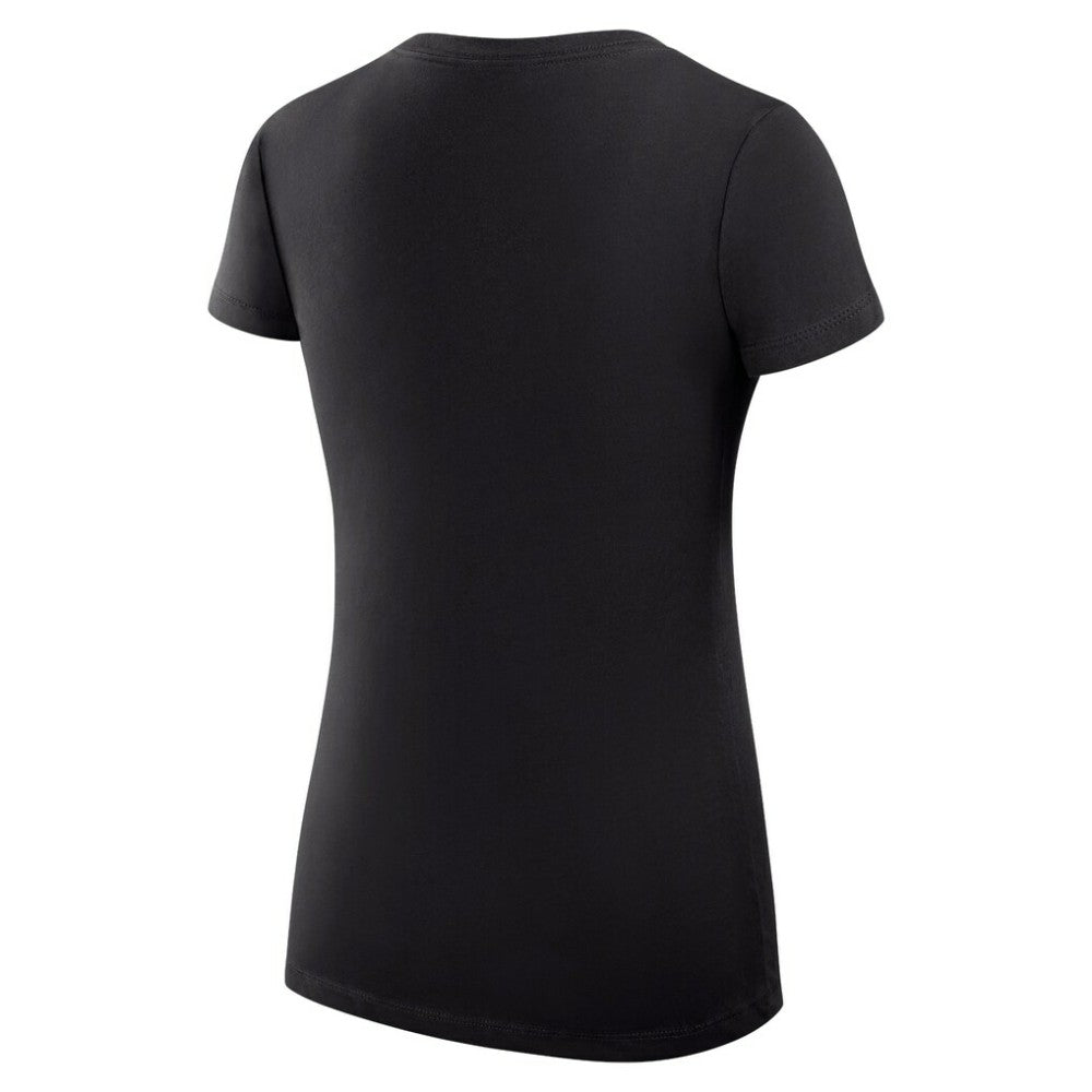 Miami Marlins G-III 4Her by Carl Banks Women's Super-Slim Fit Lightweight Heart V-Neck T-Shirt - Black - MLB on Sale