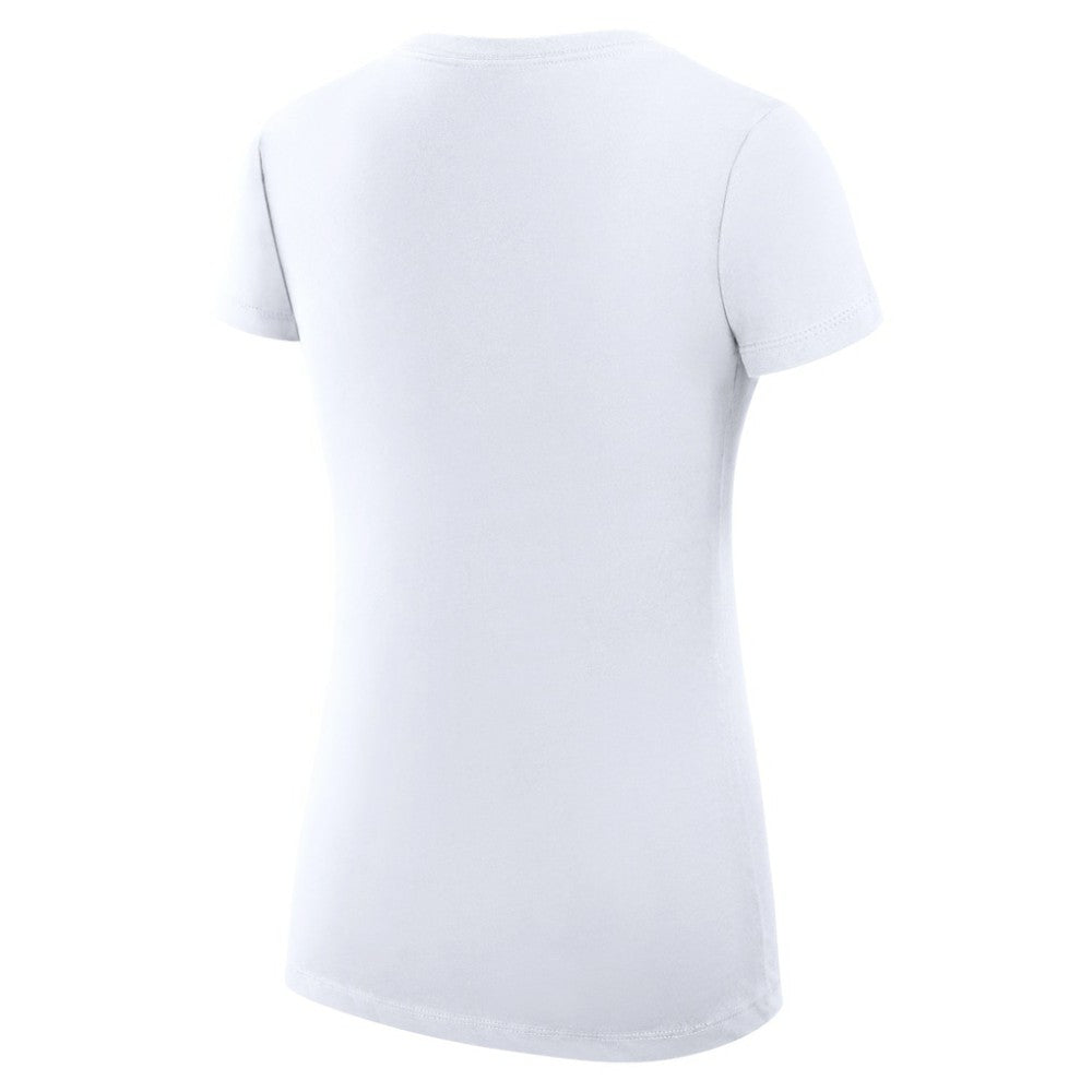 Philadelphia Phillies G-III 4Her by Carl Banks Women's Super-Slim Fit Lightweight Heart V-Neck T-Shirt - White - MLB Lifestyle