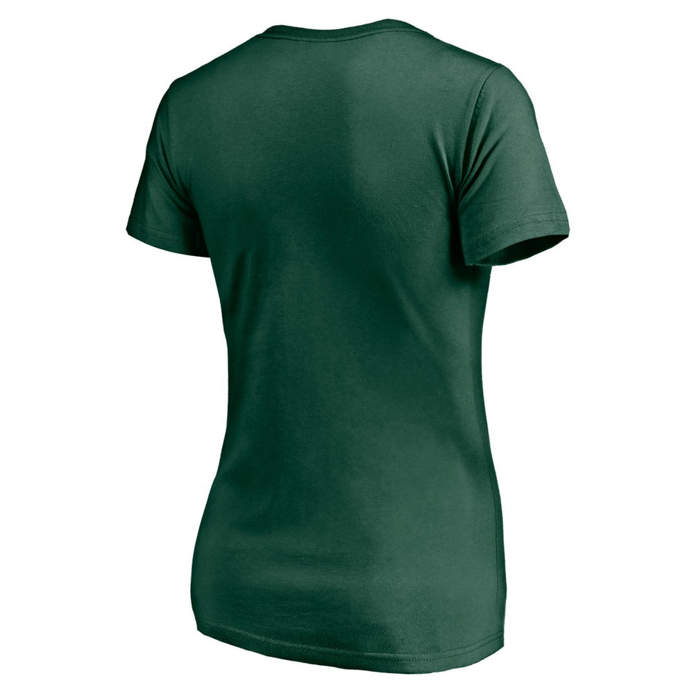 Green Bay Packers Women's Depth Chart V-Neck T-Shirt Green