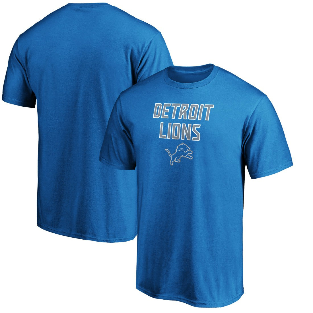Detroit Lions Game Day Stack T-Shirt Blue