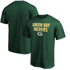 Green Bay Packers Game Day Stack T-Shirt Green