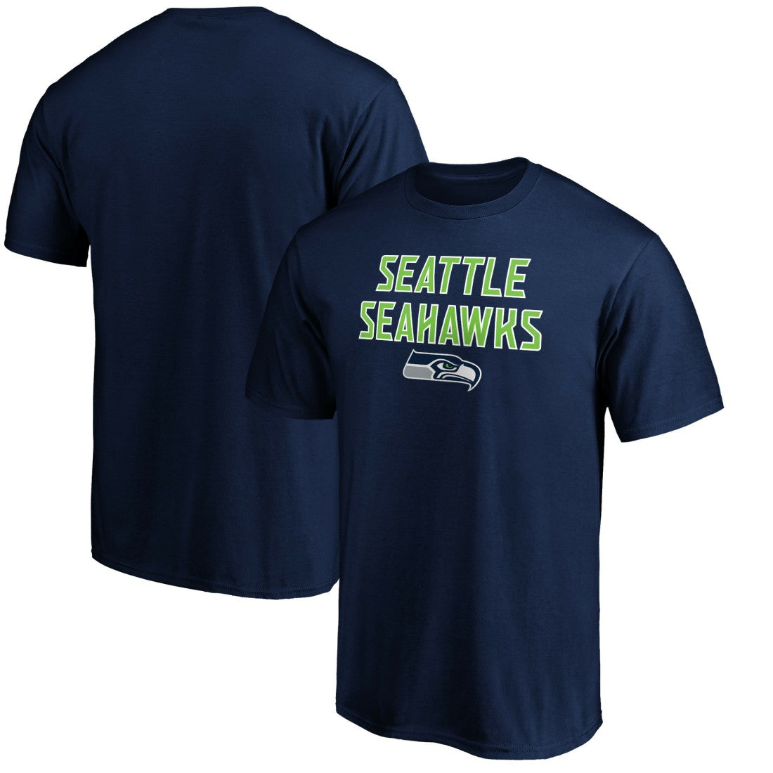 Seattle Seahawks Game Day Stack T-Shirt College Navy