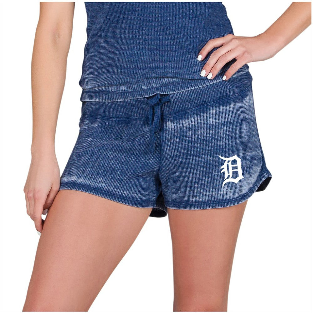 Detroit Tigers Concepts Sport Women's Resurgence Waffle Knit Shorts - Navy - MLB Online