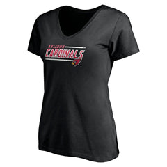 Arizona Cardinals Women's Mascot In Bounds V-Neck T-Shirt Black