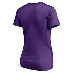Minnesota Vikings Women's Mascot In Bounds V-Neck T-Shirt Purple
