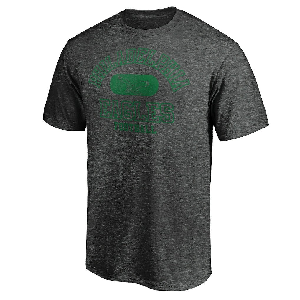 Philadelphia Eagles Varsity Issued Throwback T-Shirt Heather Charcoal