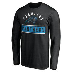 Carolina Panthers Team Arch Knockout Long Sleeve T-Shirt Black