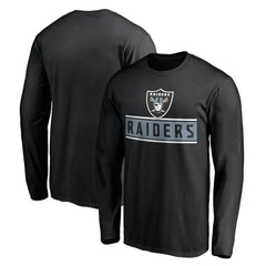 Las Vegas Raiders Team Arch Knockout Long Sleeve T-Shirt Black