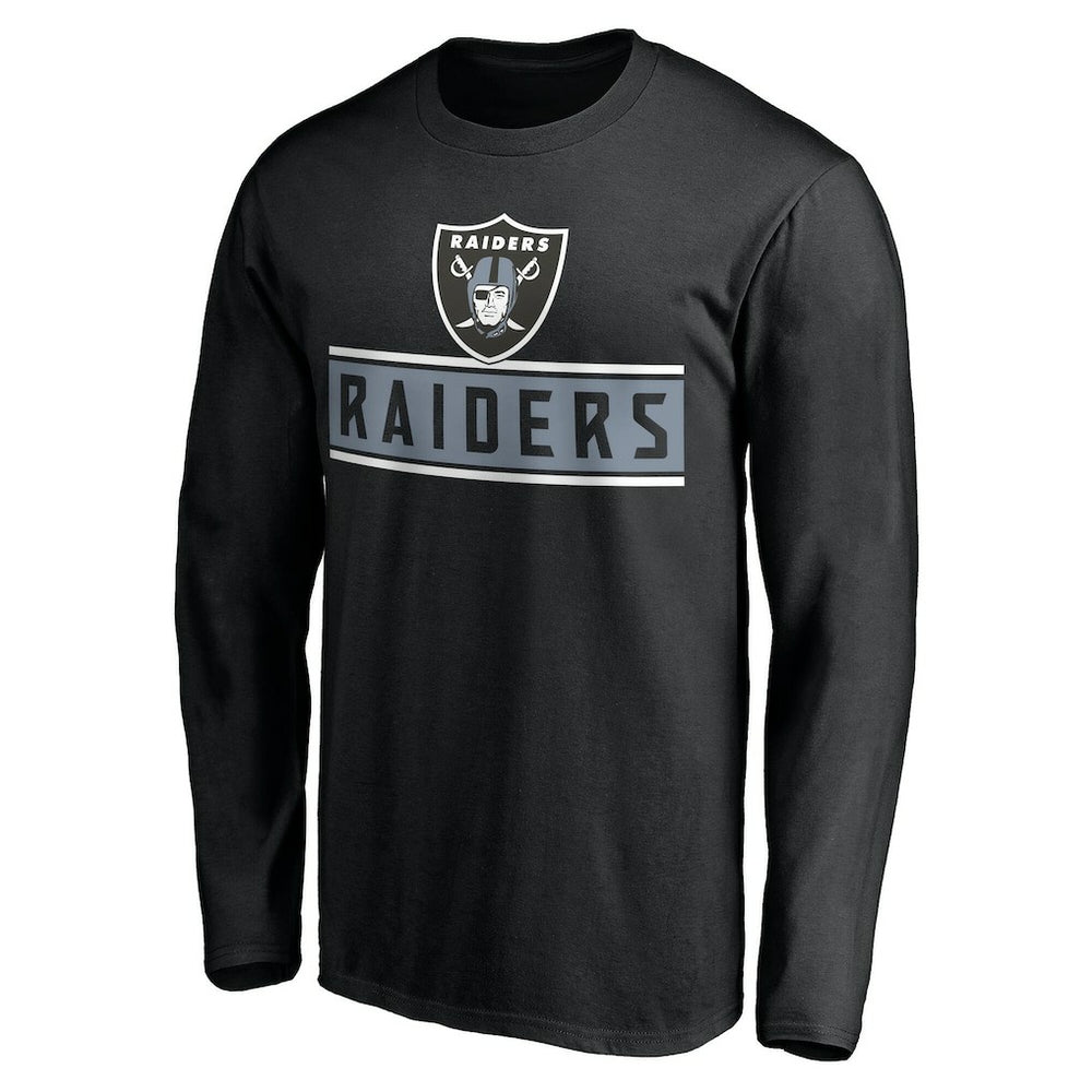Las Vegas Raiders Team Arch Knockout Long Sleeve T-Shirt Black