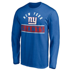 New York Giants Team Arch Knockout Long Sleeve T-Shirt Royal