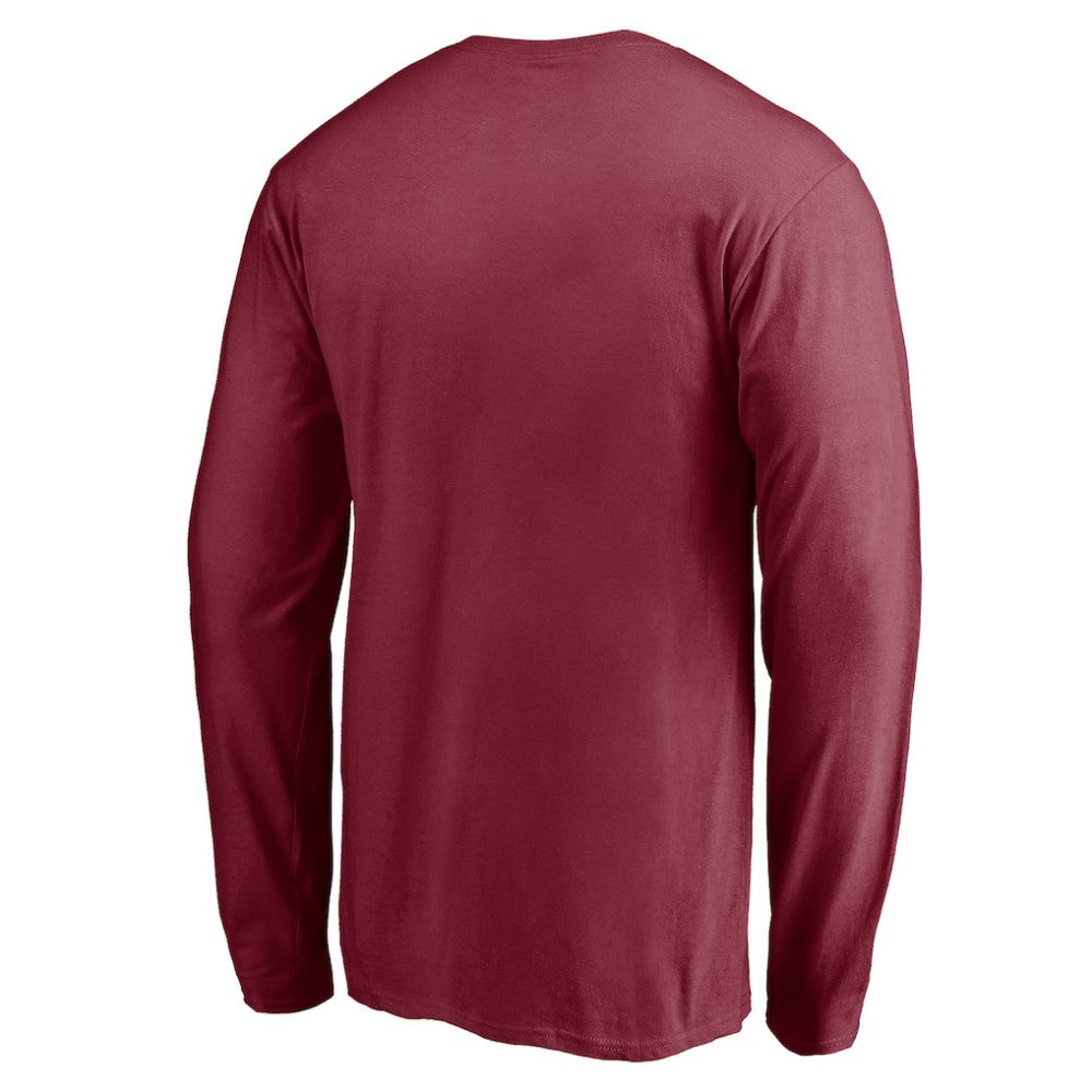 Colorado Avalanche Team Arch Knockout Long Sleeve T-Shirt - Burgundy - NHL 200274453