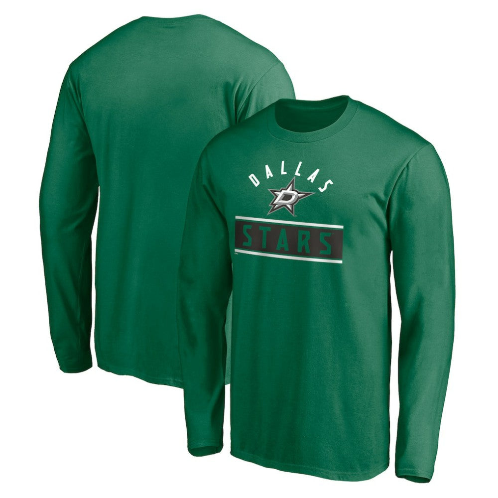 Dallas Stars Team Arch Knockout Long Sleeve T-Shirt - Kelly Green - NHL 200274455