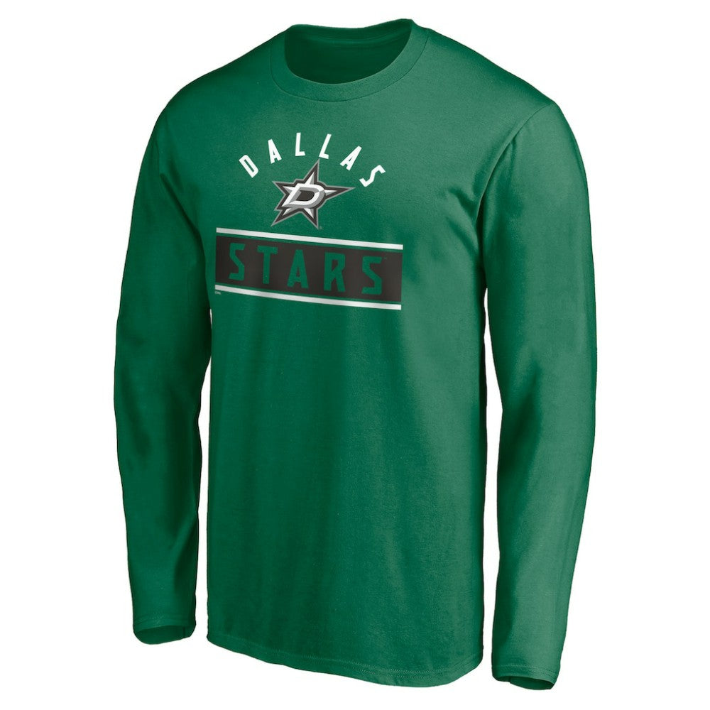 Dallas Stars Team Arch Knockout Long Sleeve T-Shirt - Kelly Green - NHL 200274455