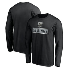 Los Angeles Kings Team Arch Knockout Long Sleeve T-Shirt - Black - NHL 200274458