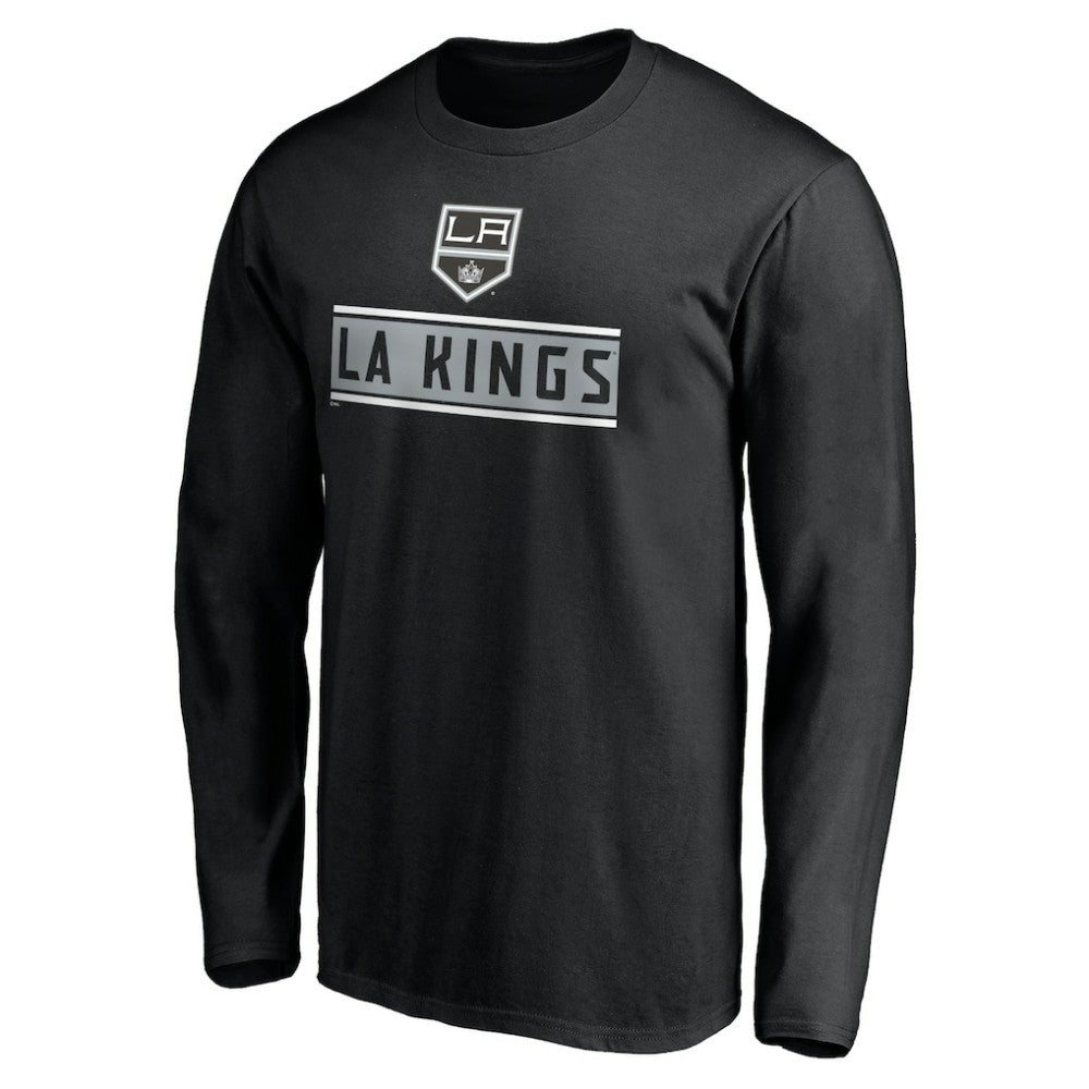 Los Angeles Kings Team Arch Knockout Long Sleeve T-Shirt - Black - NHL 200274458
