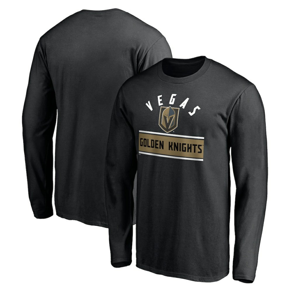 Vegas Golden Knights Team Arch Knockout Long Sleeve T-Shirt - Black - NHL 200274471