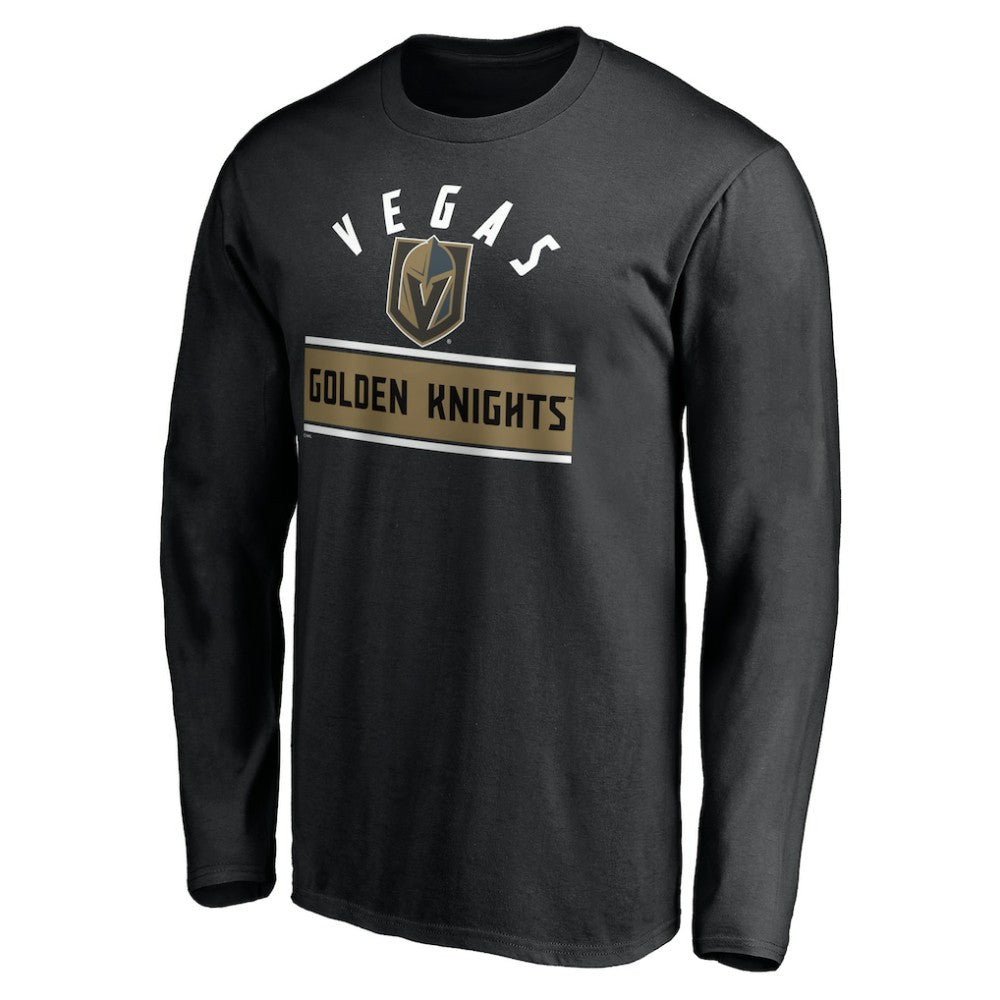 Vegas Golden Knights Team Arch Knockout Long Sleeve T-Shirt - Black - NHL 200274471