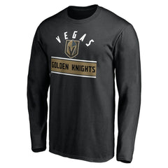 Vegas Golden Knights Team Arch Knockout Long Sleeve T-Shirt - Black - NHL 200274471