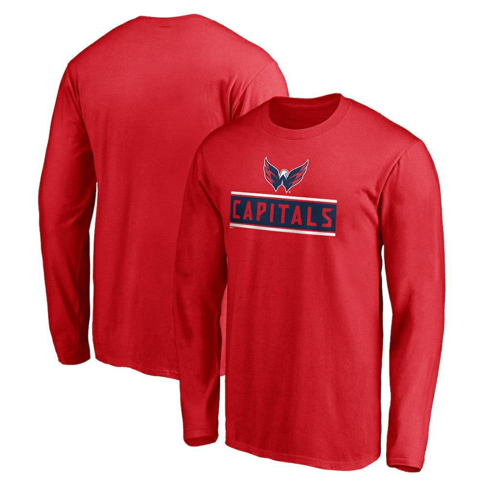 Washington Capitals Team Arch Knockout Long Sleeve T-Shirt - Red - NHL 200274472