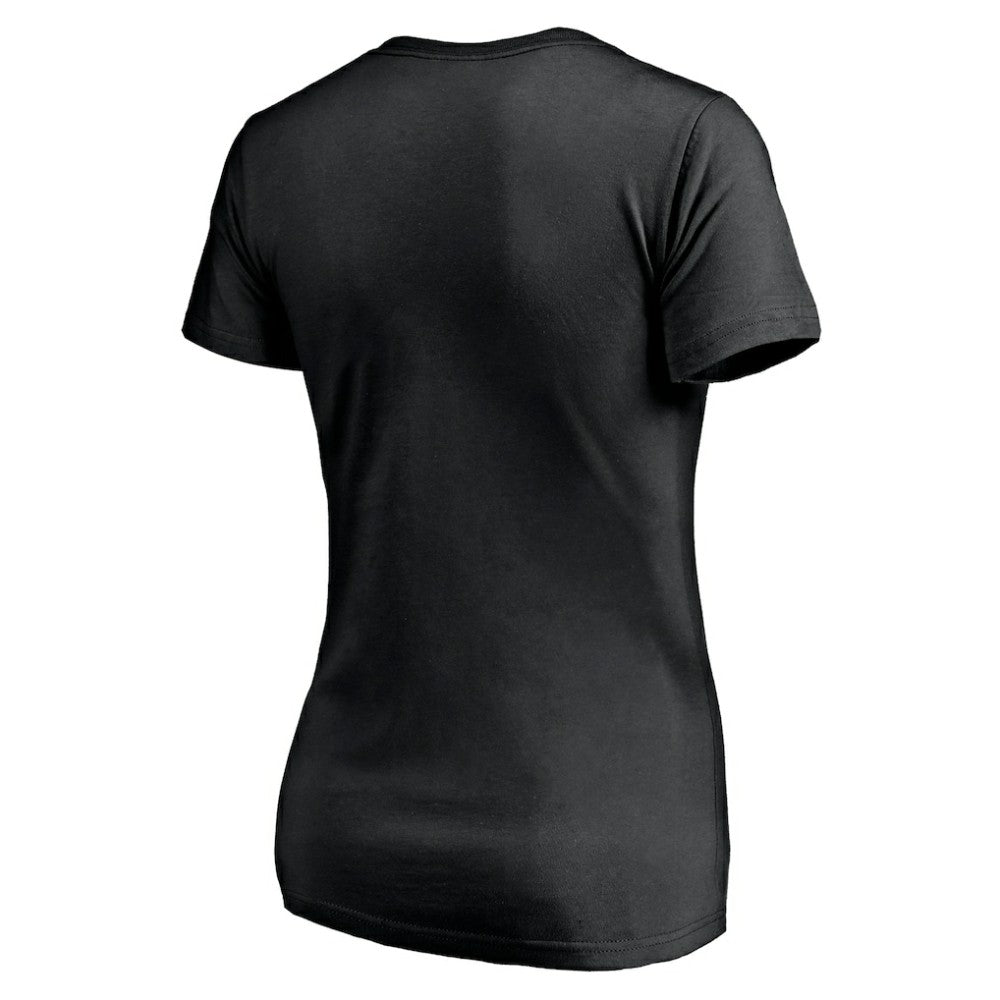Dallas Stars Women's Mascot In Bounds V-Neck T-Shirt - Black - NHL 200274538