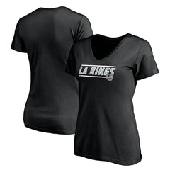 Los Angeles Kings Women's Mascot In Bounds V-Neck T-Shirt - Black - NHL 200274541