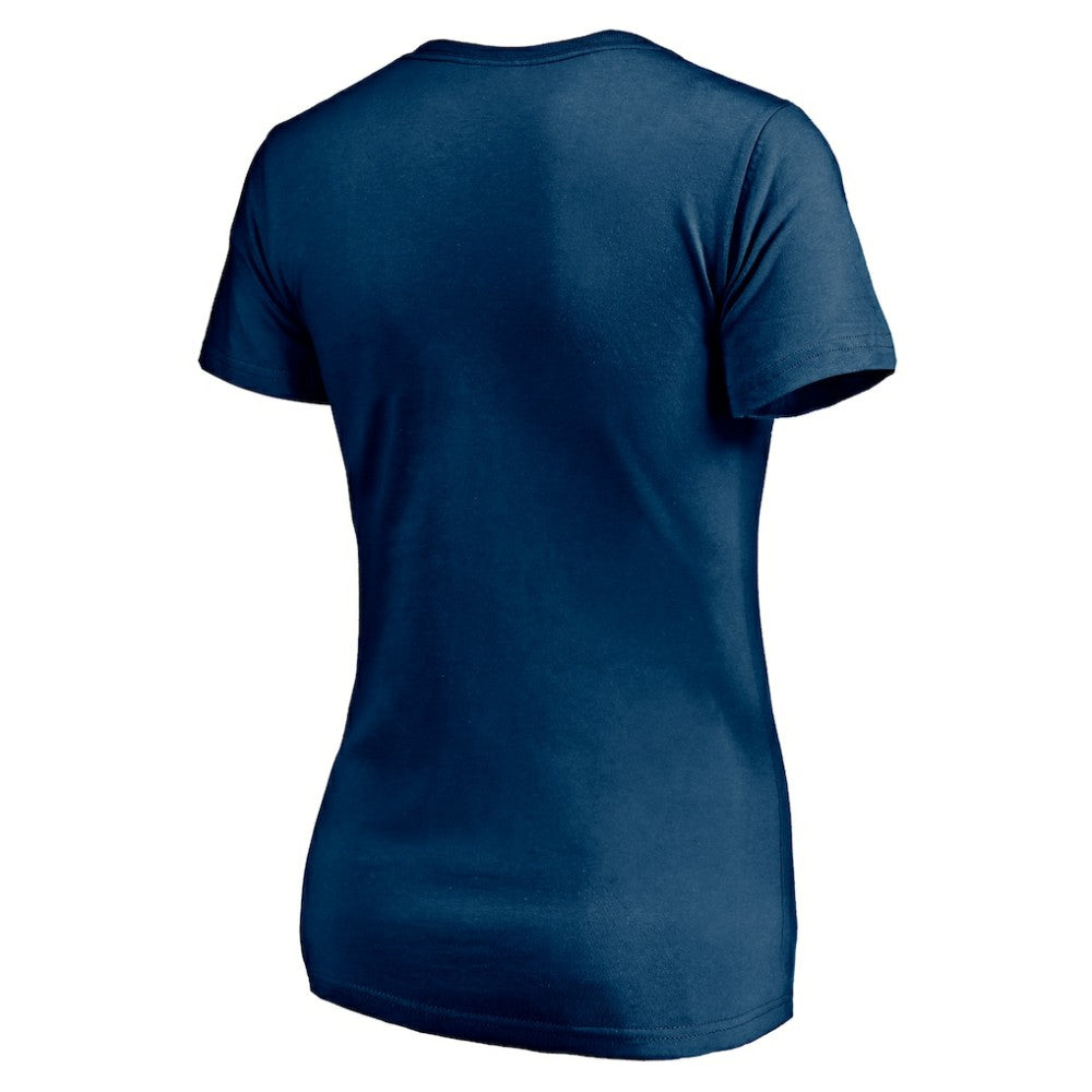Seattle Kraken Women's Mascot In Bounds V-Neck T-Shirt - Deep Sea Blue - NHL 200274551