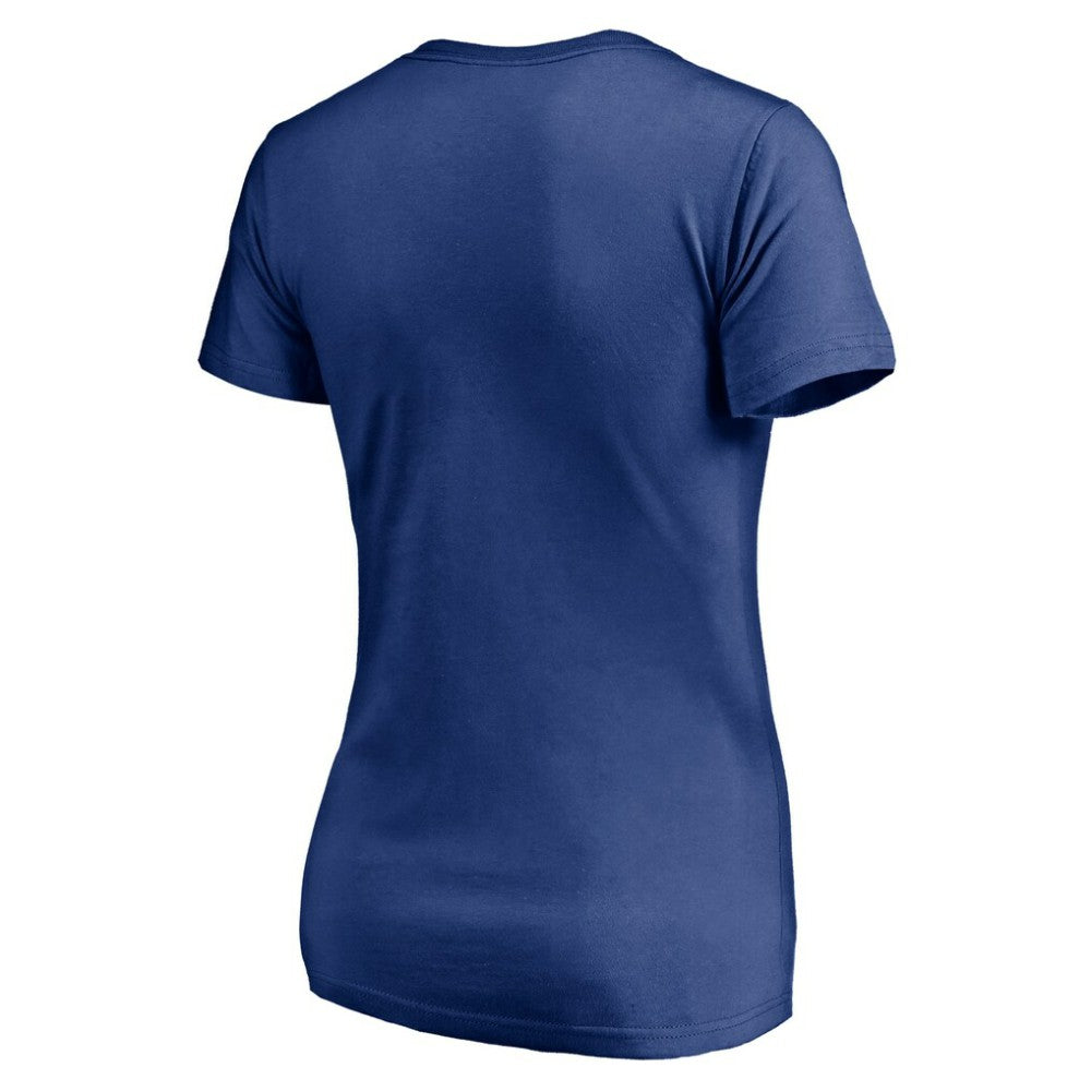 Vancouver Canucks Women's Mascot In Bounds V-Neck T-Shirt - Blue - NHL 200274555