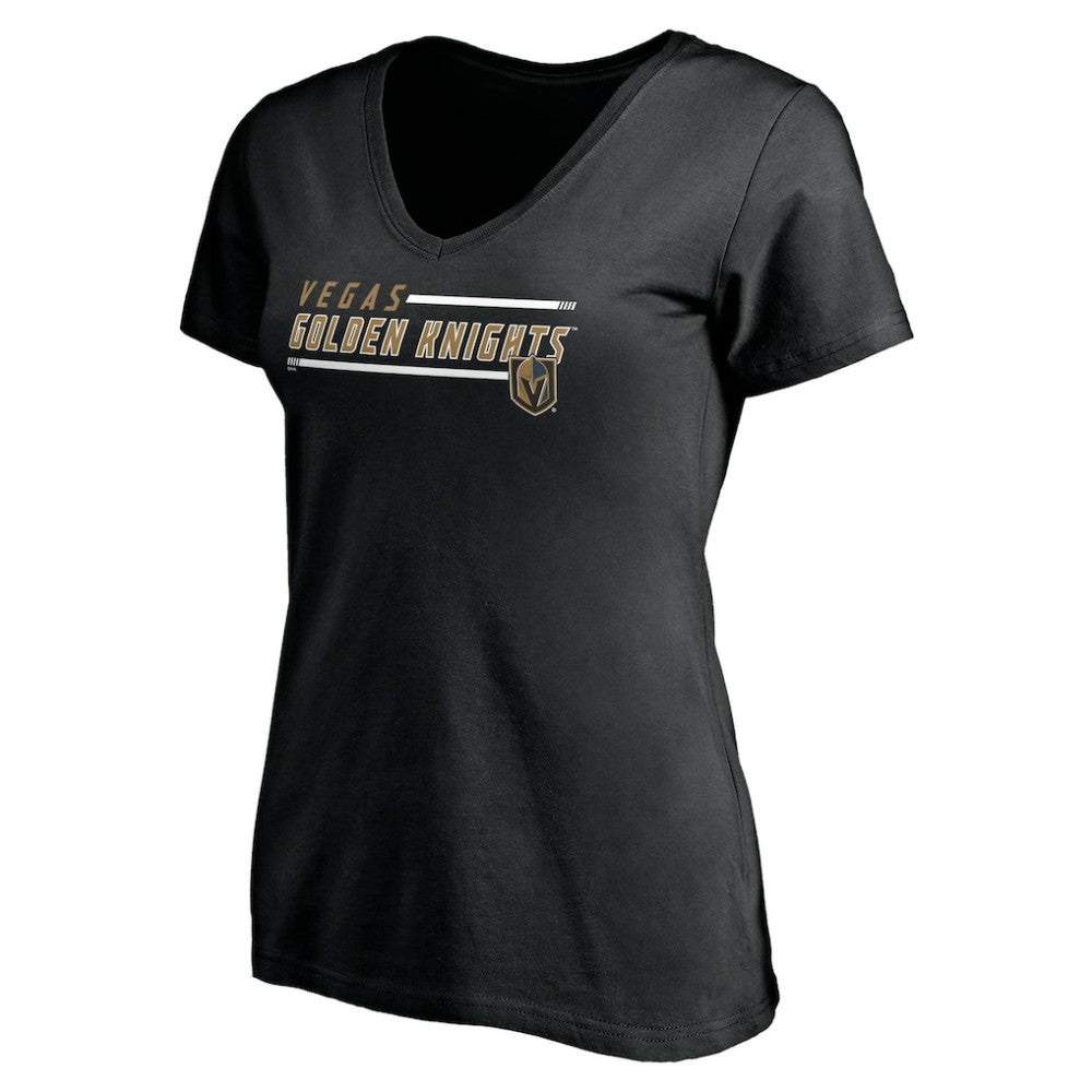 Vegas Golden Knights Women's Mascot In Bounds V-Neck T-Shirt - Black - NHL 200274556