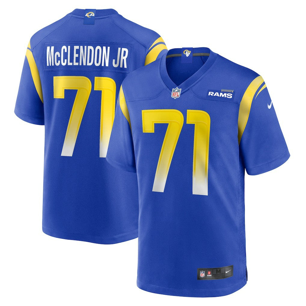 Nike Warren McClendon Jr. Los Angeles Rams Team Game Jersey Royal