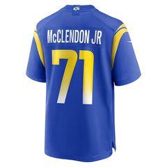 Nike Warren McClendon Jr. Los Angeles Rams Team Game Jersey Royal