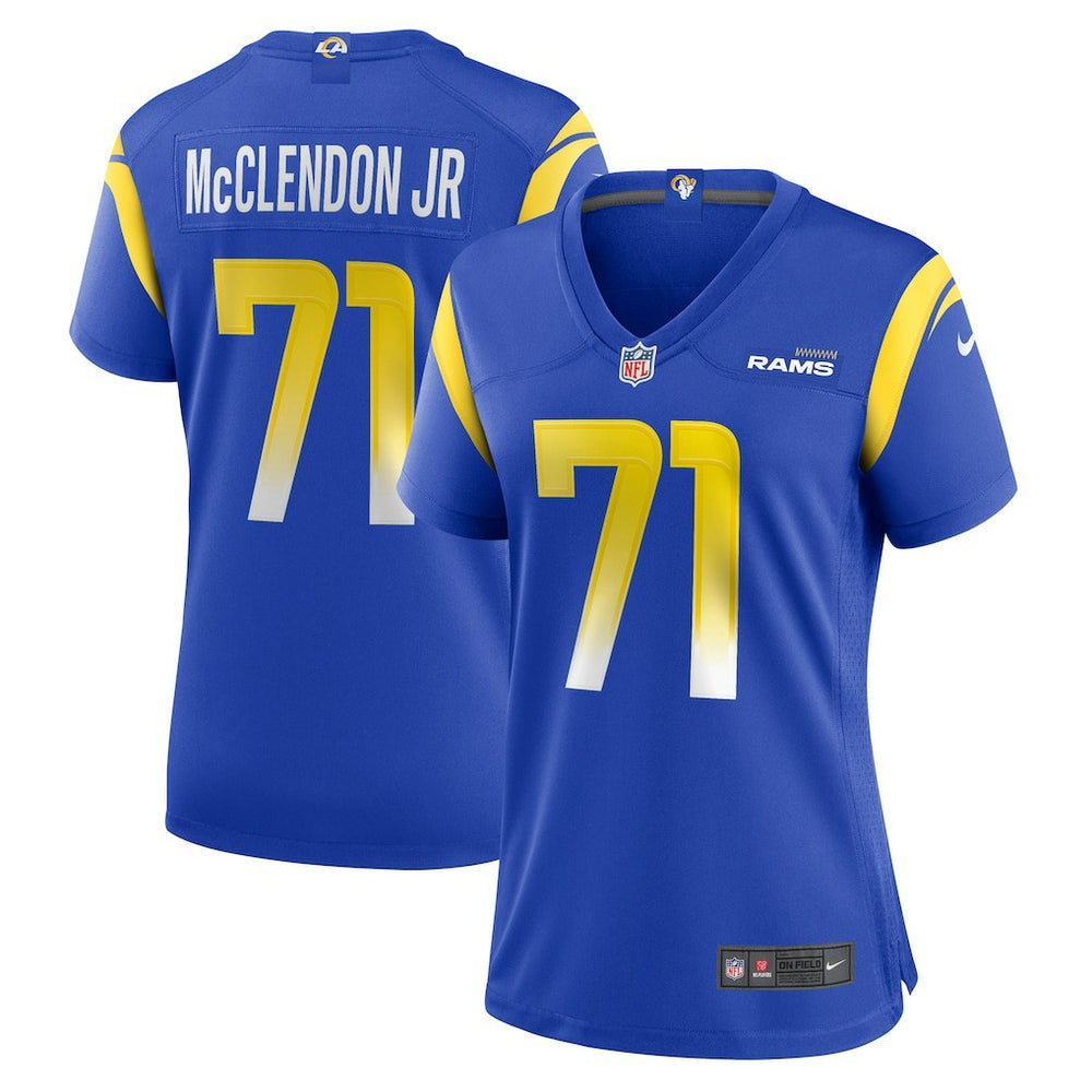 Nike Warren McClendon Jr. Los Angeles Rams Women's Team Game Jersey Royal