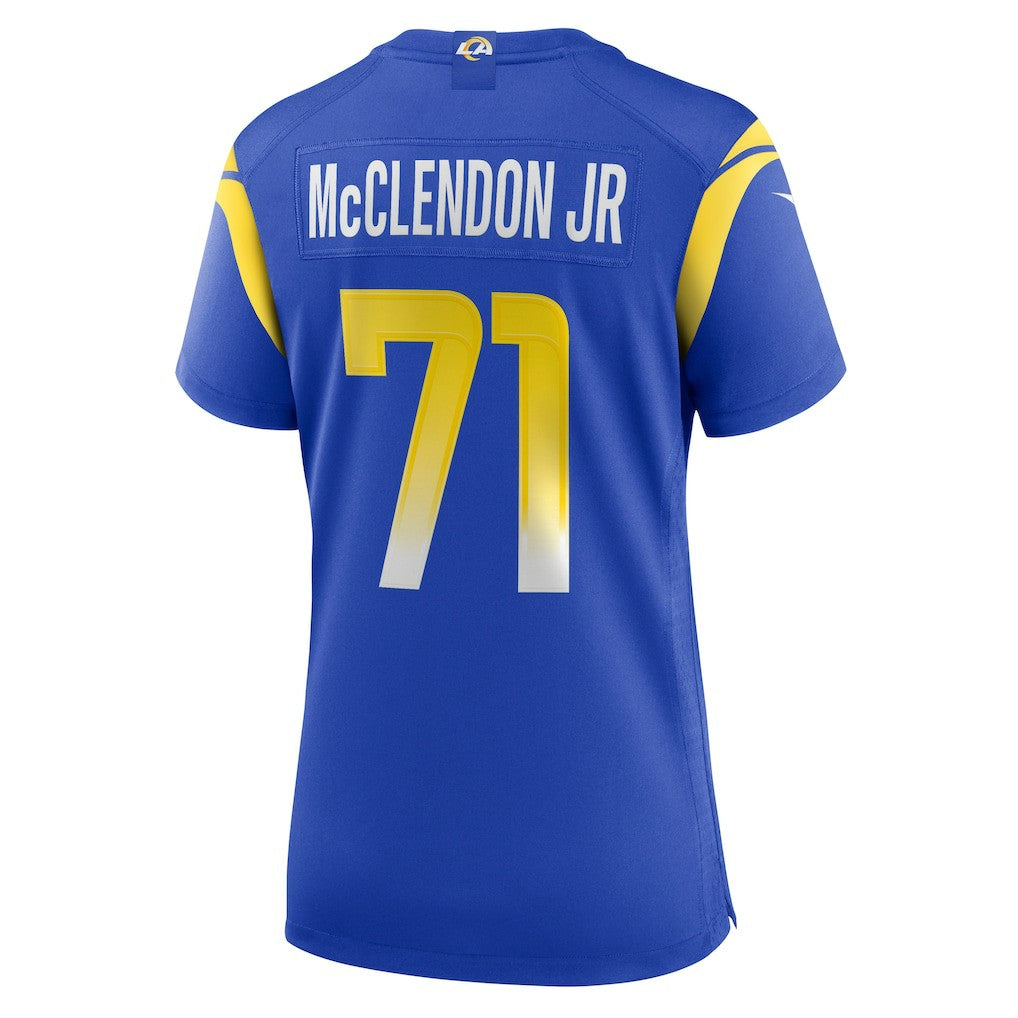 Nike Warren McClendon Jr. Los Angeles Rams Women's Team Game Jersey Royal