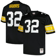 Mitchell & Ness Franco Harris Pittsburgh Steelers Big & Tall 1976 Legacy Retired Player Jersey Black