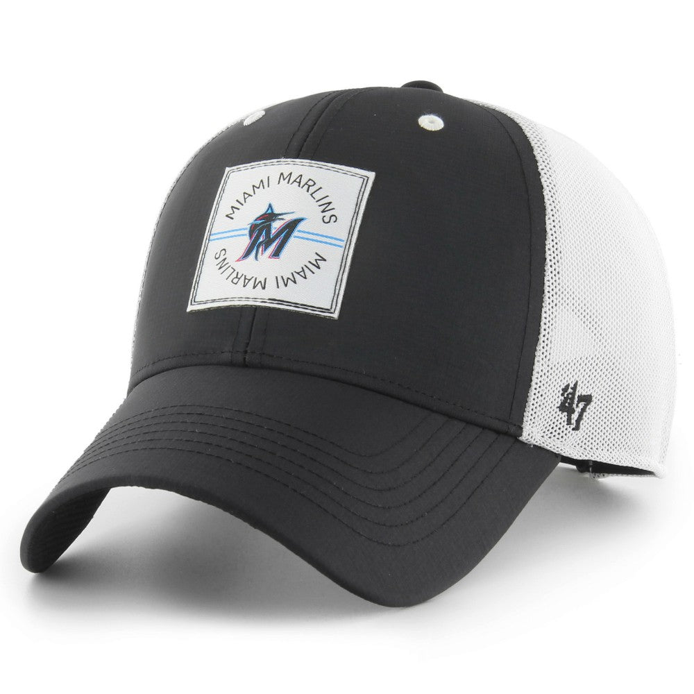 Miami Marlins '47 Disburse MVP Trucker Adjustable Hat - Black - 47 brand Online