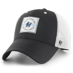 Miami Marlins '47 Disburse MVP Trucker Adjustable Hat - Black - 47 brand Online