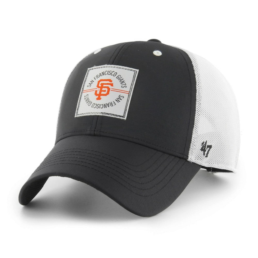 San Francisco Giants '47 Disburse MVP Trucker Adjustable Hat - Black - 47 brand Lifestyle