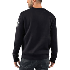 Boston Bruins Starter x NHL Black Ice Cross Check Pullover Sweatshirt - Black - NHL 200278774