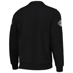 Chicago Blackhawks Starter x NHL Black Ice Cross Check Pullover Sweatshirt - Black - NHL 200278776