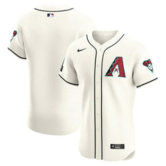 Arizona Diamondbacks Nike Home Elite Patch Jersey - White - Nike on Sale