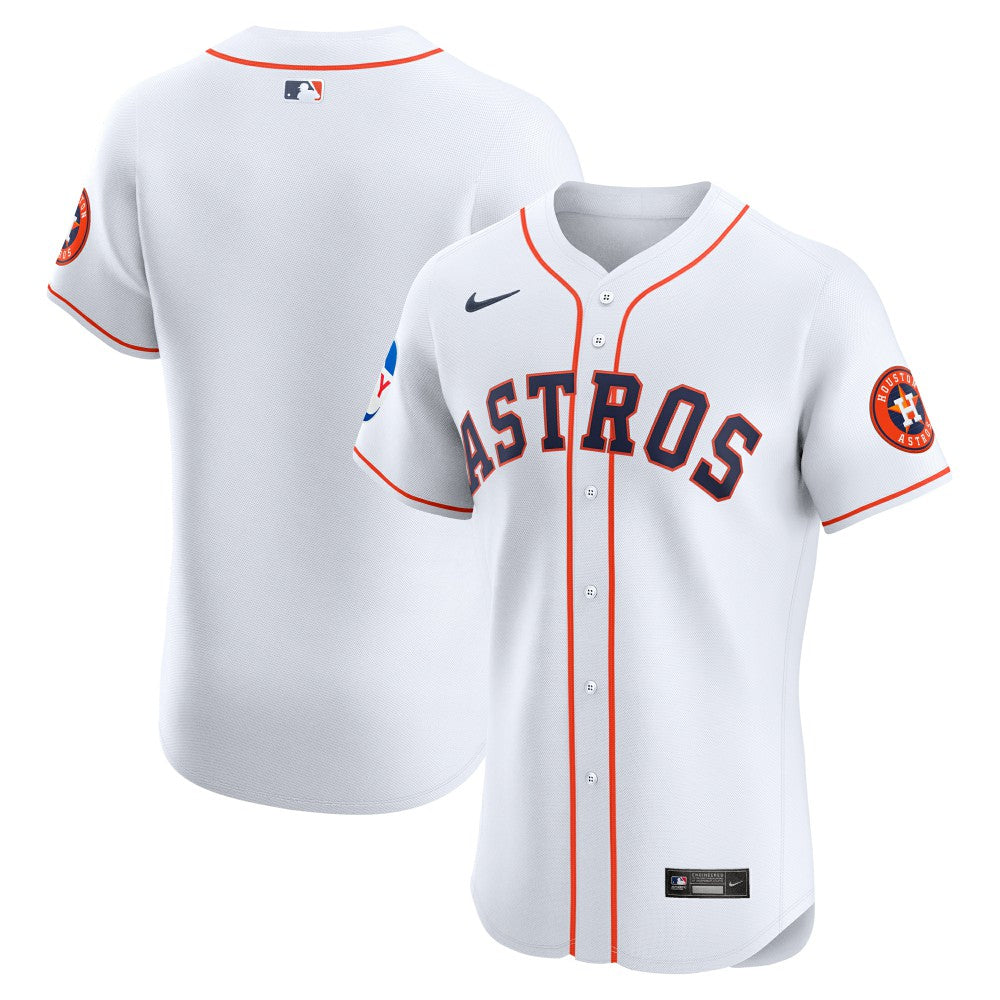 Houston Astros Nike Home Elite Patch Jersey - White - Nike Lifestyle
