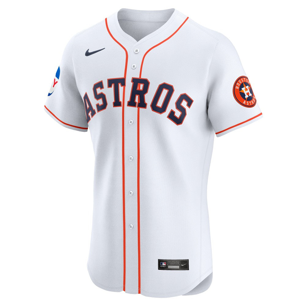Houston Astros Nike Home Elite Patch Jersey - White - Nike Lifestyle