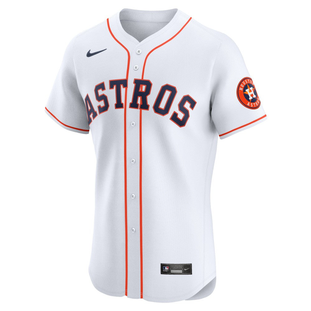 Houston Astros Nike Home Vapor Premier Elite Patch Jersey - White - Nike Online