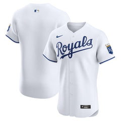 Kansas City Royals Nike Home Elite Jersey - White - Nike Online