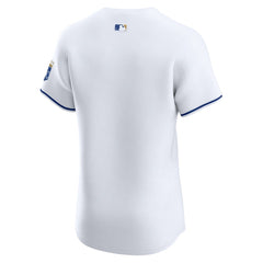Kansas City Royals Nike Home Elite Jersey - White - Nike Online