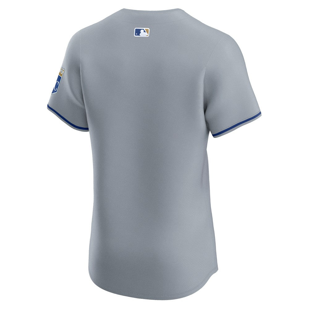 Kansas City Royals Nike Road Vapor Premier Elite Patch Jersey - Gray - Nike Sale
