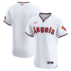 Los Angeles Angels Nike Alternate Vapor Premier Elite Patch Jersey - White - Nike Sale